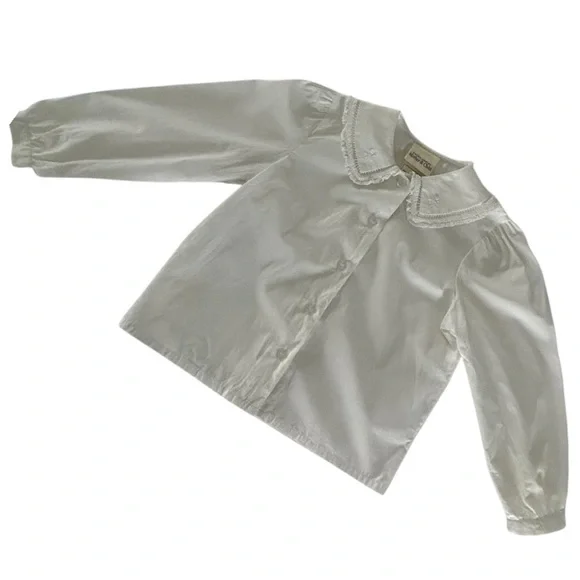 Vintage Laura Ashley ‘Mother & Child’ Blouse with Lace Trim Peter Pan Collar - Picture 10 of 10